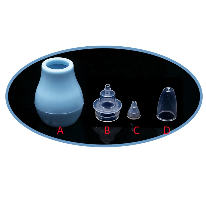 Baby Safely Childish Nose Clean Silicone Infant Nasal Wash Nose Care Inhaler Preventing Backflow Aspirator Soft Tip Cleaning