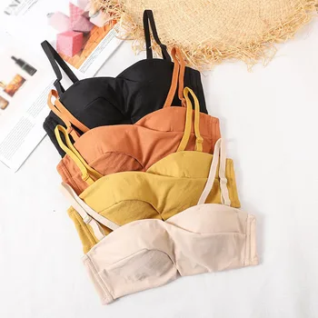 

2020 Dream Ballet Girl Underwear Comfortable Small Chest Gathered Adjustment Type Beautiful Back Bra Set