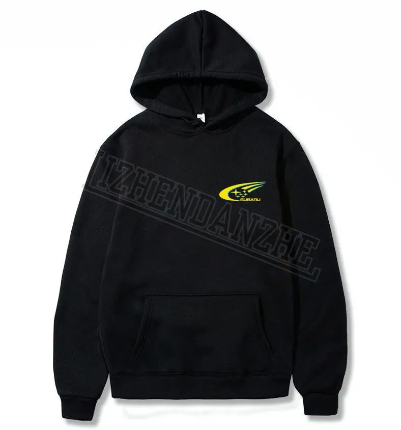 Subaru World Rally Team Men's Hoodies Fashion Style Clothing Hoodies High Quality car auot women Sweatshirt Top - Цвет: Черный