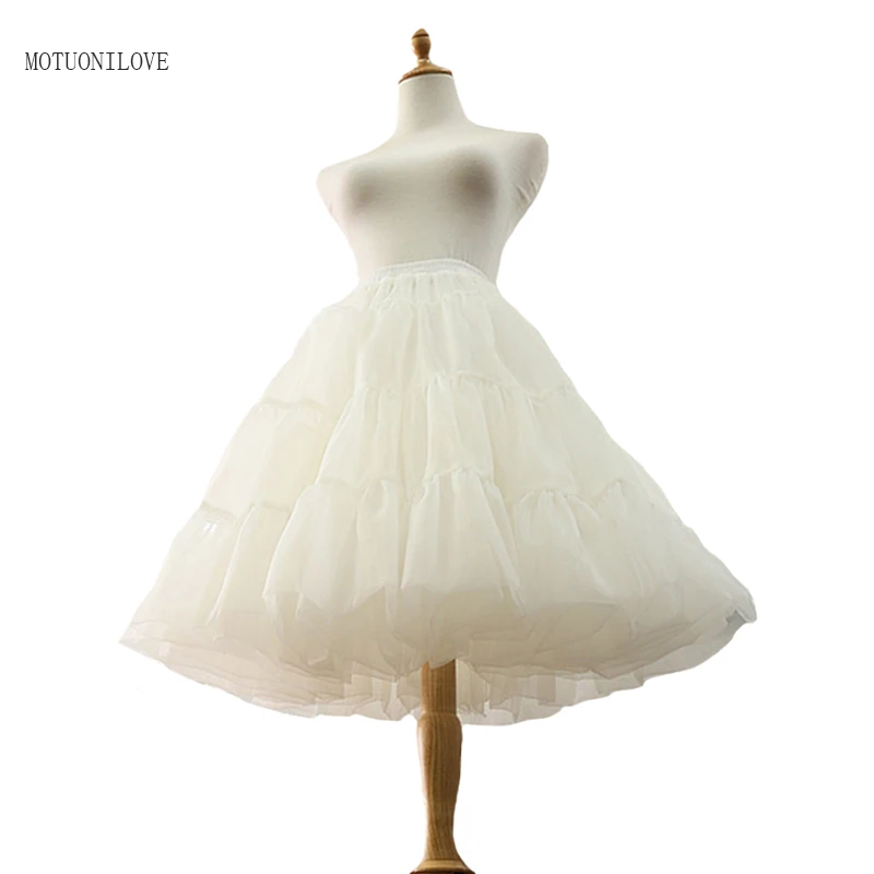 Women's Organza Skirts Crinoline Bridal Petticoat Wedding Underskirt