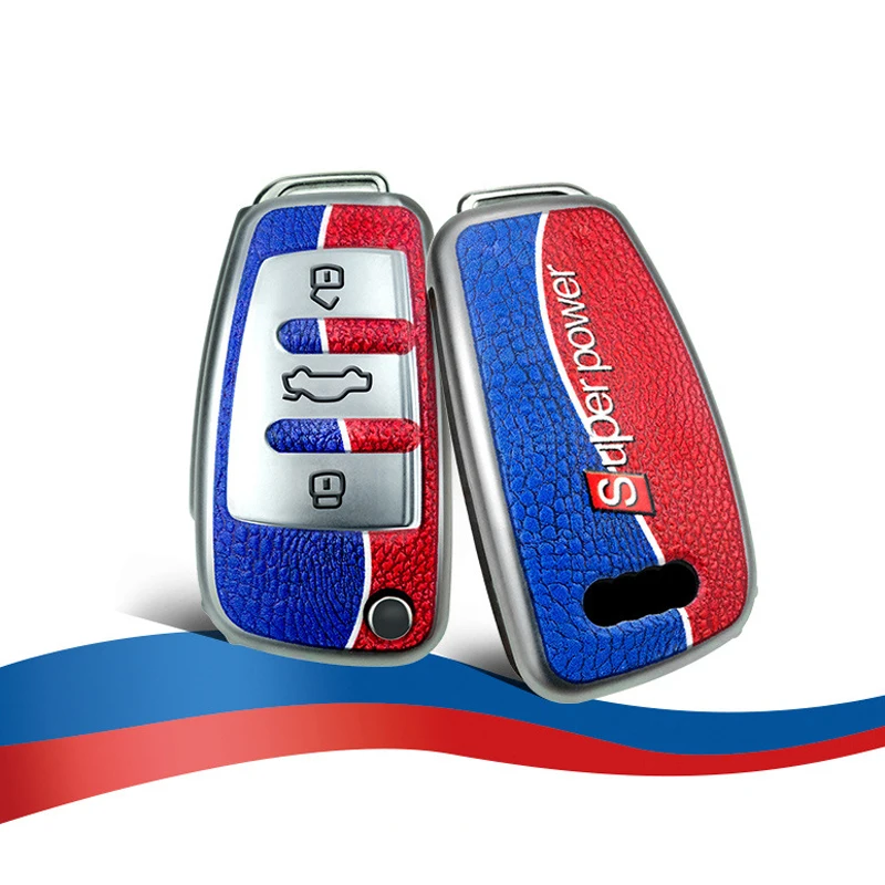 

New Fashion Soft TPU Car Key Cases For Audi A4 A4L A5 A6 A6L Q5 S5 S7 Auto Shell Cover Case Smart Key Protection Car Styling