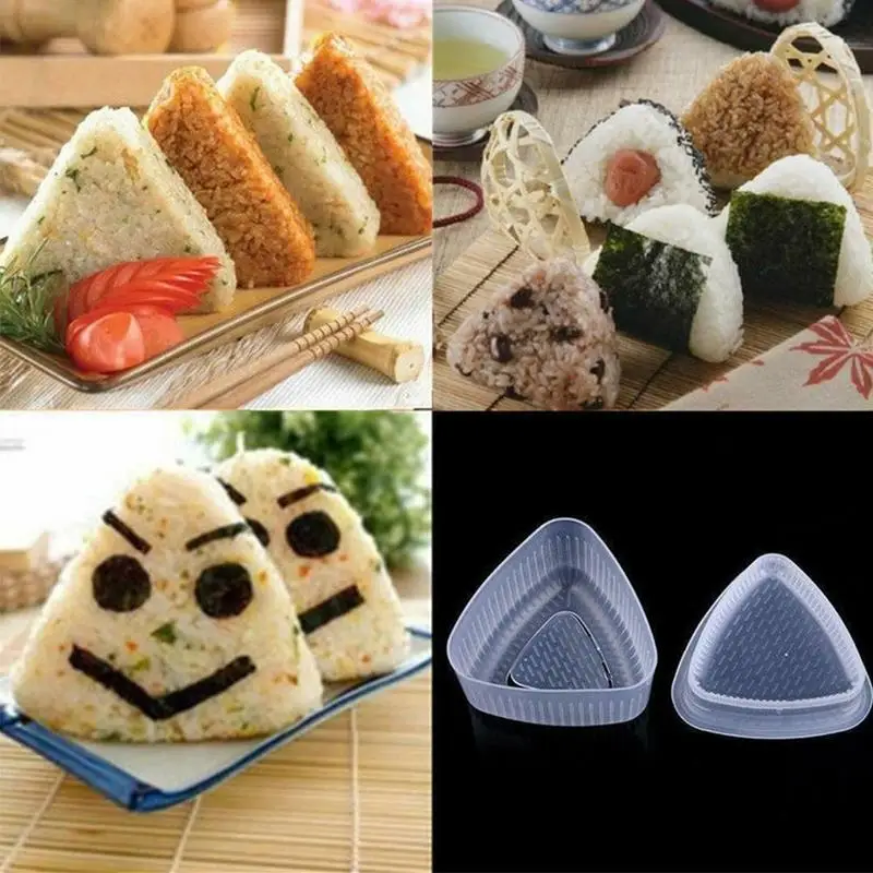 2 шт. треугольная форма для рисовых шариков для суши японская кухня мультфильм милый Bento аксессуары Кухня DIY суши инструмент для приготовления пищи для детей