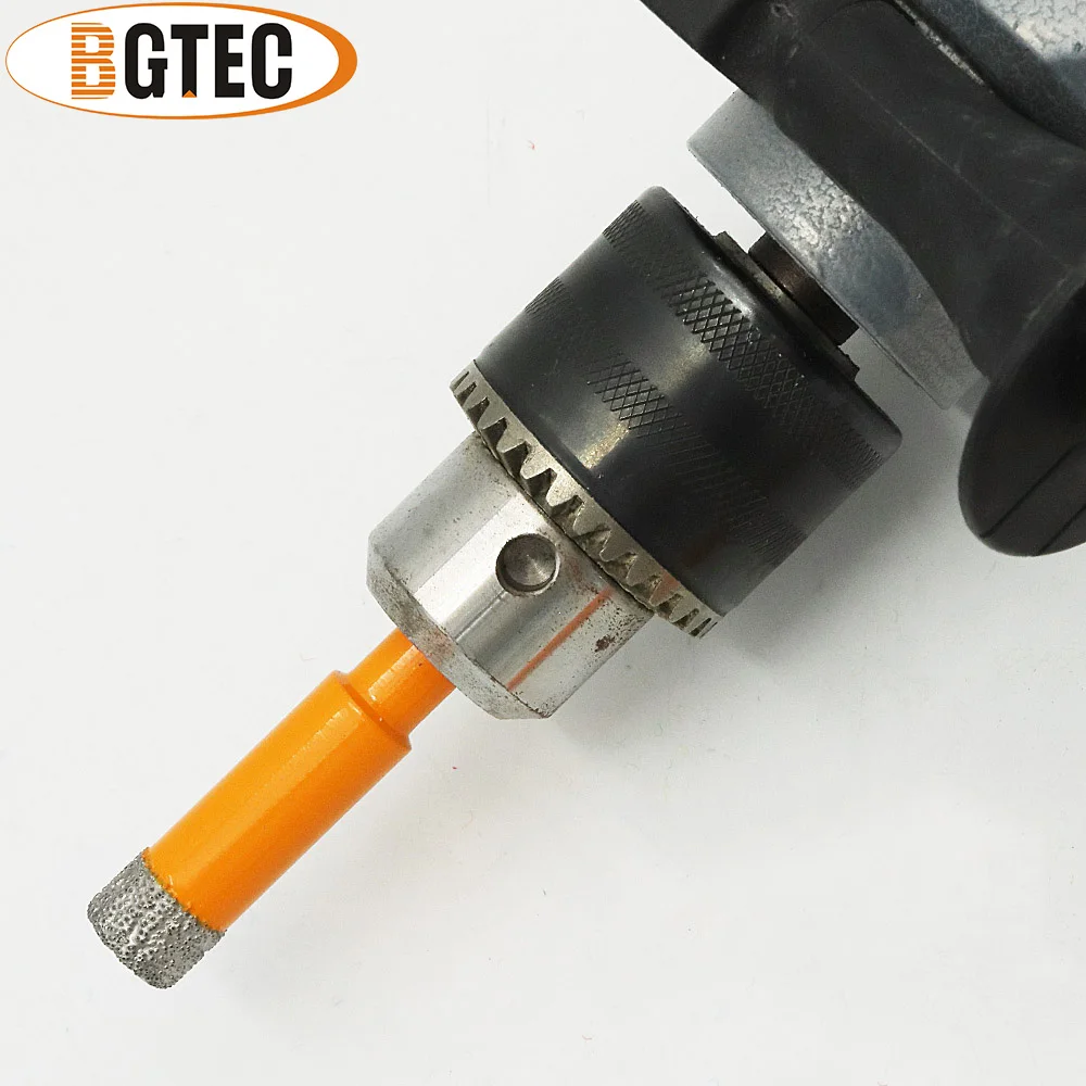 Bgtec-brocas de Diamante Soldadas a Vácuo para Alvenaria Peças Pontas de Perfuração a Seco com Haste Redonda - Image 3