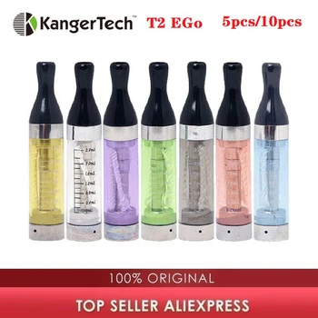 

100% Original Kangertech T2 EGo CC Clearomizer 2.4ml Capacity Compatible With ego series Battery E-cig Atomizer Clearance Price