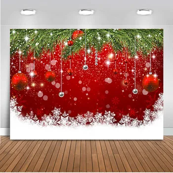 

Red Christmas New Year Background for photocall Chldren Portrait Backdrop for photoshoot studio fondos navideños vinyl cloth