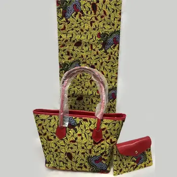 

3pcs African Ankara Tote Bag set,1 Small Clutch Bag Matching Ankara fabric African print Fabric For Party DFB-17