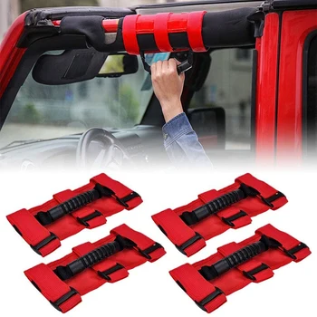 

NEW-Grab Handles prefect fit for all roll bars Design for Jeep Wrangler YJ LJ TJ JK JL 1987-2020 & Jeep Gladiator JT ATV UTV