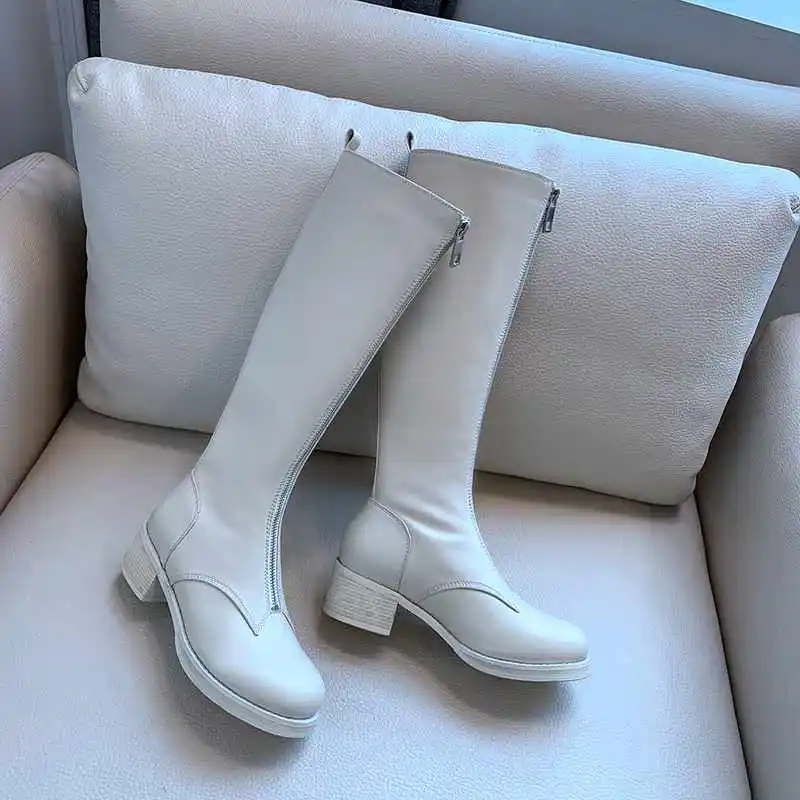 Zapatos de mujer; сапоги до колена; Новая женская зимняя обувь; замшевые мотоботы из коровьей кожи; женская обувь; bottes femme