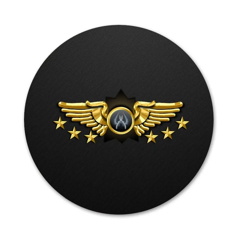 Csgo Rank Badge Full Metal Collectible Brooch Silver