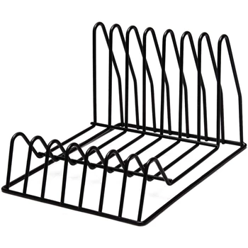 

Storage Holder Stand Rack, Files Folder Stand Desktop File Organizer, Bookshelf azine Rack (Black)