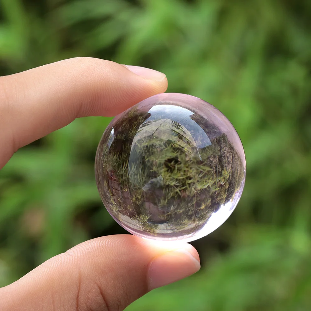 Fashion Natural Pink Amethyst Quartz Stone Sphere Crystal Fluorite Ball Purple Healing Gemstone Collectibles Home Crystal Decor