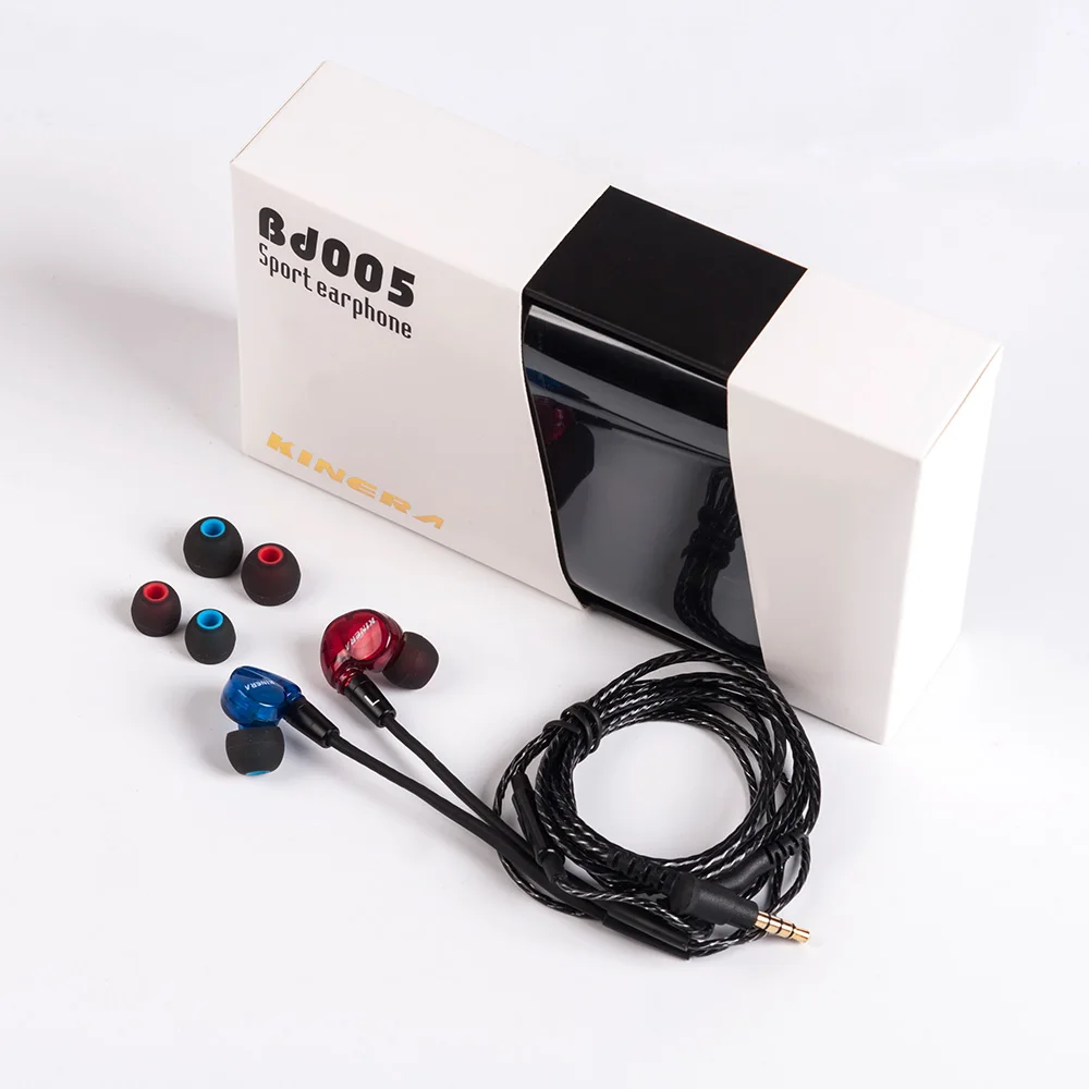 Официальные гибридные наушники вкладыши KINERA BD005 1DD + 1BA HIFI DJ монитор спортивные для