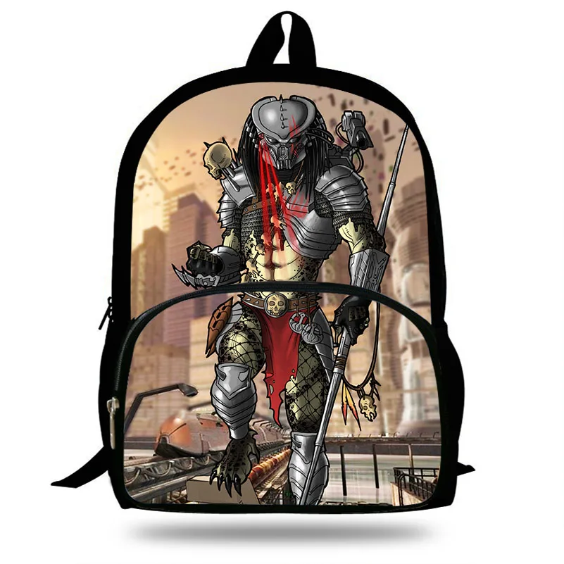 16 дюймовый рюкзак NECA predator для девочек и мальчиков подростков с принтом детские