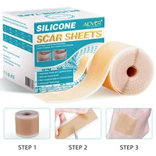 

ALIVER Silicone Gel Strips Patch Silicone Scar Sheets Reusable Removal Patch Remove Trauma Burn Sheet Skin Repair Therapy Patch