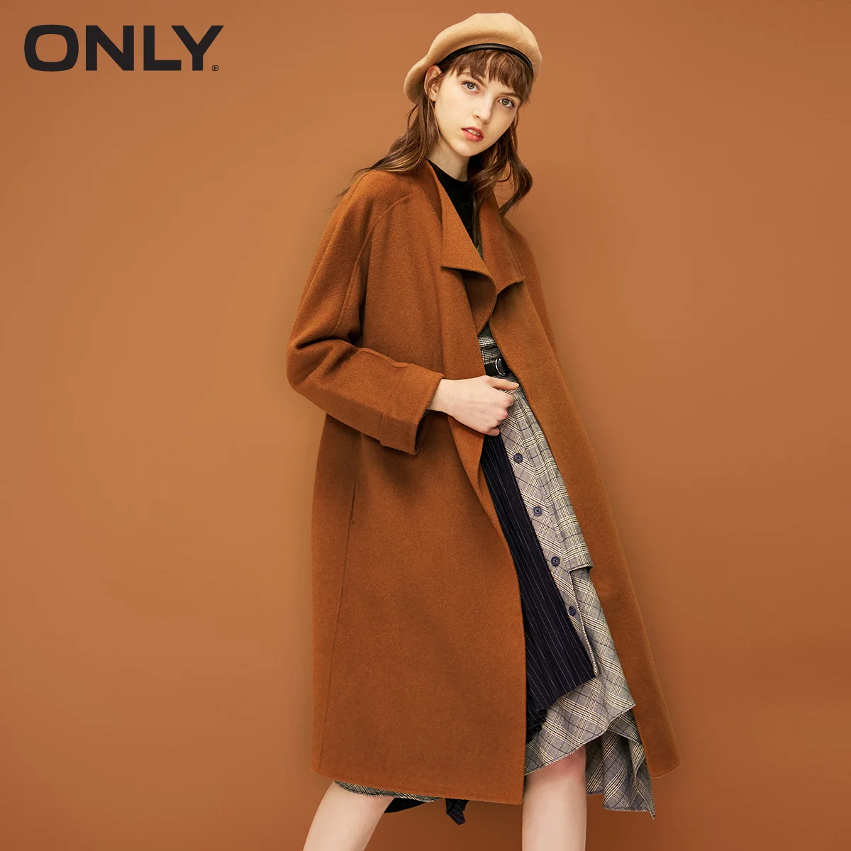 Ideal  ONLY Autumn New Double-sided Wool Lace Wool Coat  11834S522