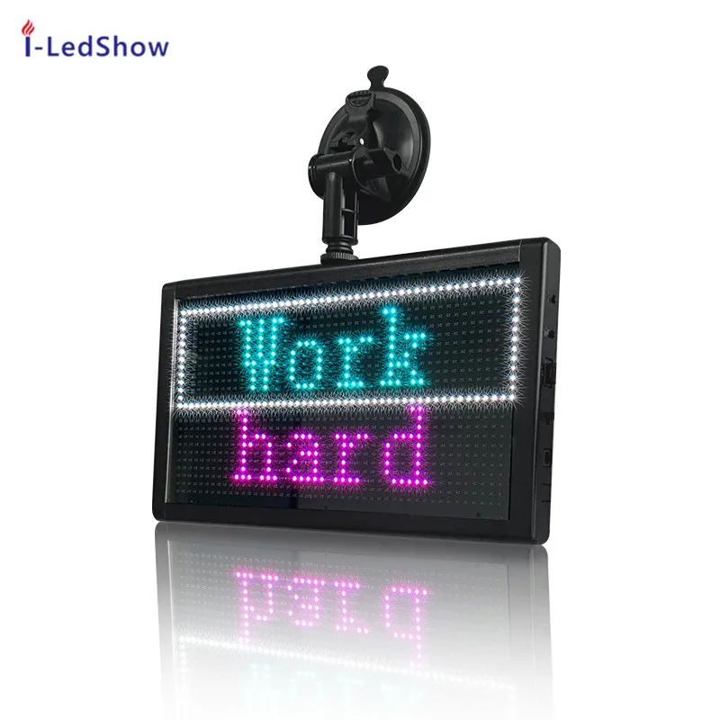 15*26CM P5 RGB Full Color Car LED Sign Display Board 12V wifi Programmable scrolling message Multi-function screen for car | Лампы и