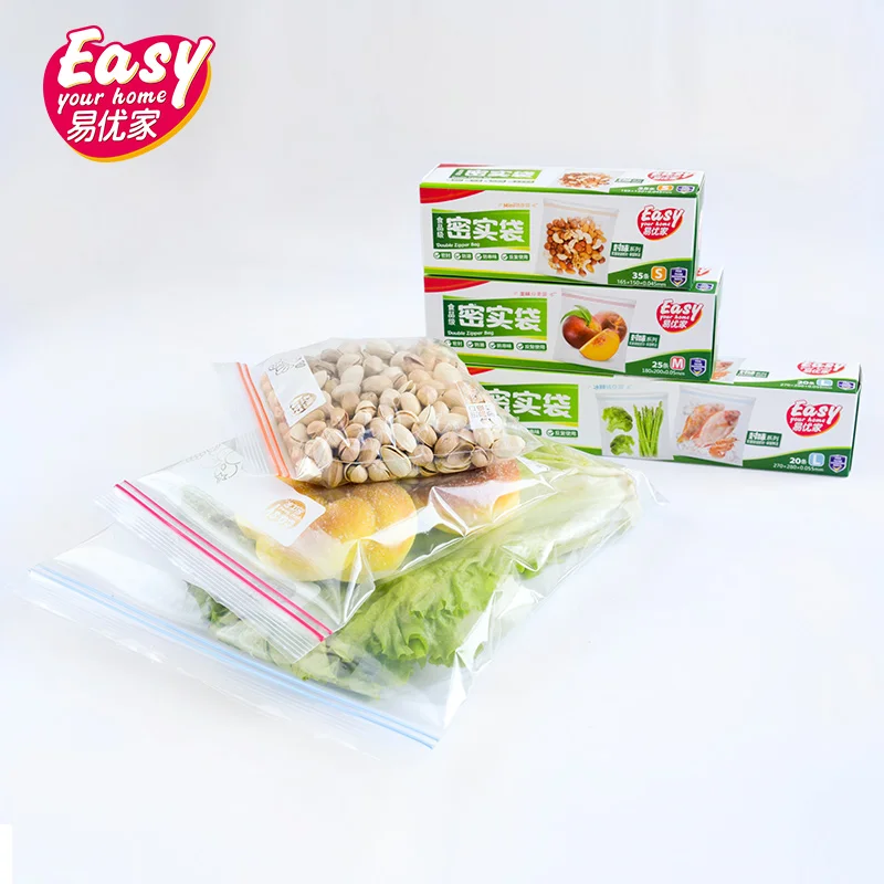 Из ПЭНД пластика для пищевых пакетов Ziplock Морозильник Пакеты сохранения свежести