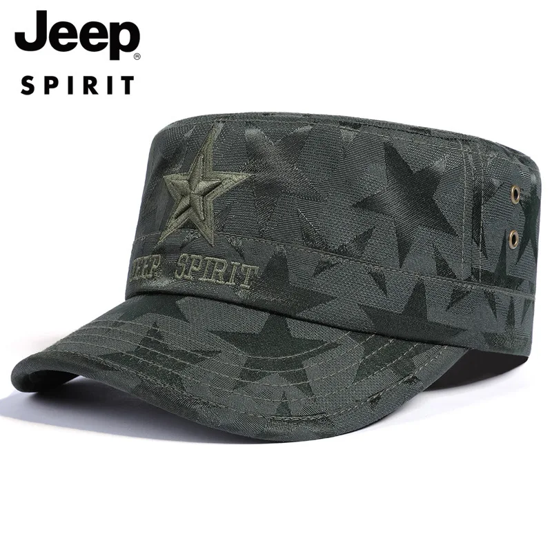 

JEEP SPIRIT Brand Spring Baseball Cap Men Pentagram Pattern Summer Hat Men Adjutable Visor Caps Men Outdoor Hat Gorras Hombre