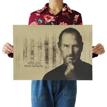 [A102] Apple Jobs Ностальгический ретро плакат из крафт-бумаги экран для помещений кафе декоративная живопись