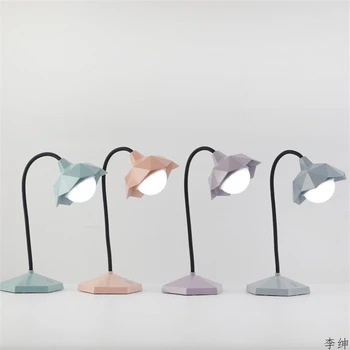 

Nordic Three Colors Dimming LED Table Lamp Desktop Decoration Lamps Table Kids Bedroom Deco USB Recharge Table Light Luminaria