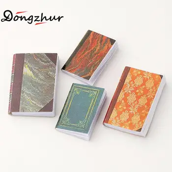 

4pcs/set Mini Simulation Books Scene Model 1:12/1:16 Dollhouse Accessories Miniature Notebook Model Toy Dollhouse Decoration