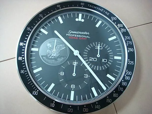 DAYTONA WALL CLOCK BLACK \u0026 SILVER RL20 