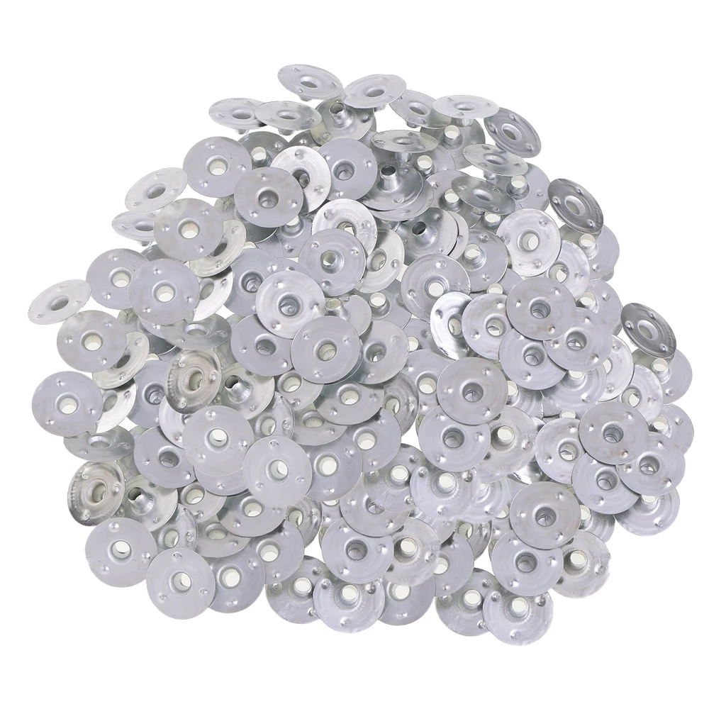 500 Piece Metal Candle Wick Tea Lights Votive Candle Wicks Self Centering Sustainers Tabs Base for Candle Making 12.5x3mm