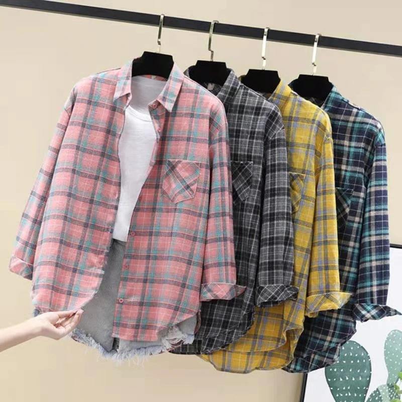 summer check shirt