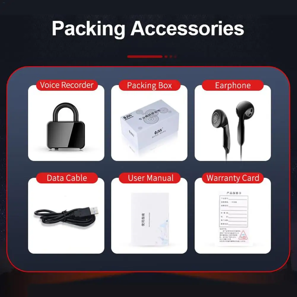 8 GB/16 GB форма замков диктофон USB профессиональный 90 часов диктофон цифровой аудио u-диск диктофон с WAV mp3-плеером
