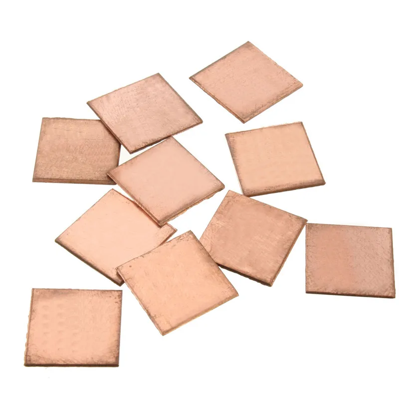 

50pcs/Set 0.1/0.3/0.5/0.8/1mm Laptop Copper Sheet Plate Strip Shim Thermal Pad Heatsink Sheet For GPU CPU VGA Chip RAM Cooling