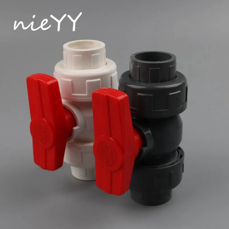 

20mm To 20mm PVC Ball Valve Union Joint Slip Shut Valve PVC Pipe Fittings Plumbing For 20mm Outside Diameter's Pipe Water Pipe
