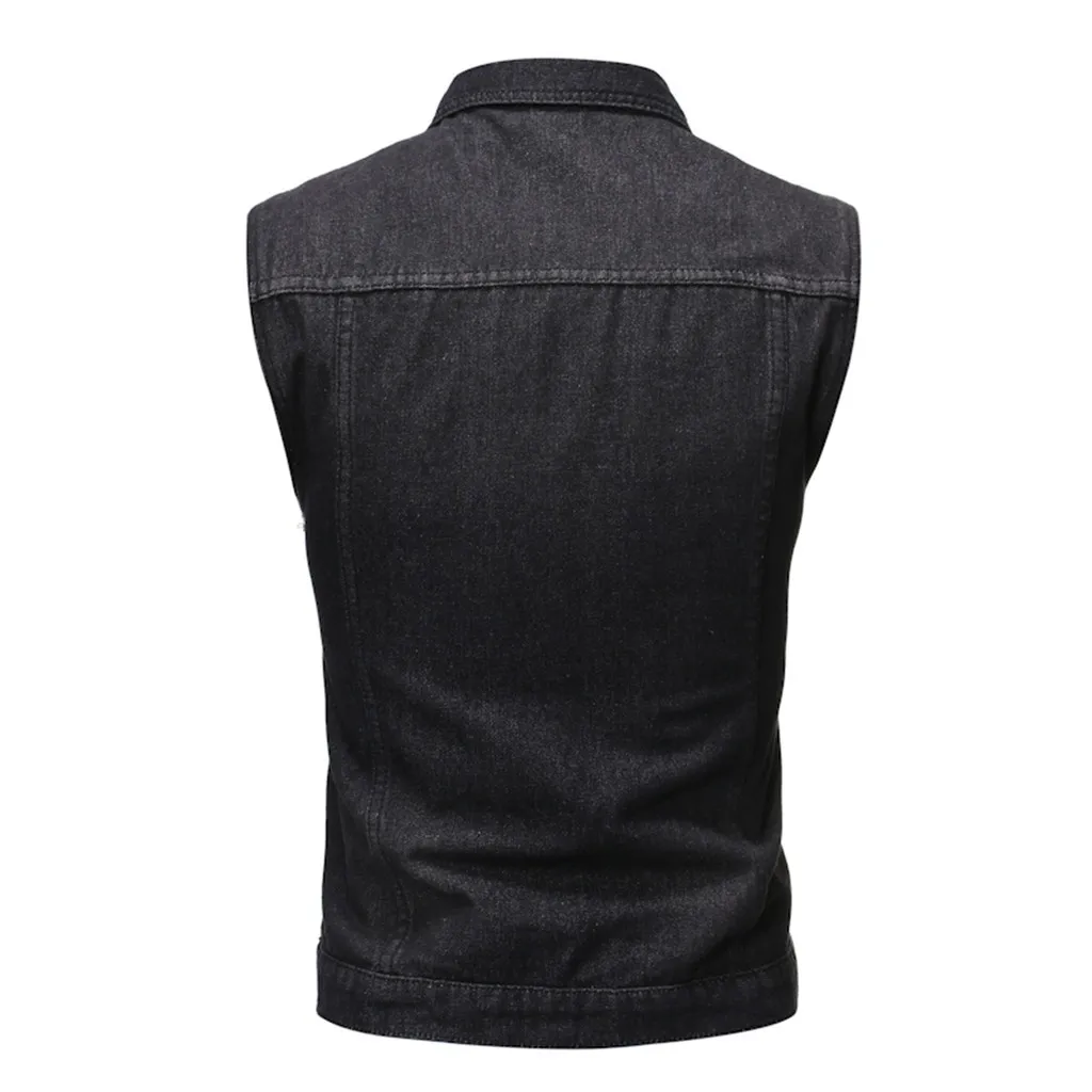 Erkek Монт veste homme chaqueta толстовка мужская осенне-зимняя ВИНТАЖНАЯ ДЖИНСОВАЯ КУРТКА блузка-жилет Топ erkek
