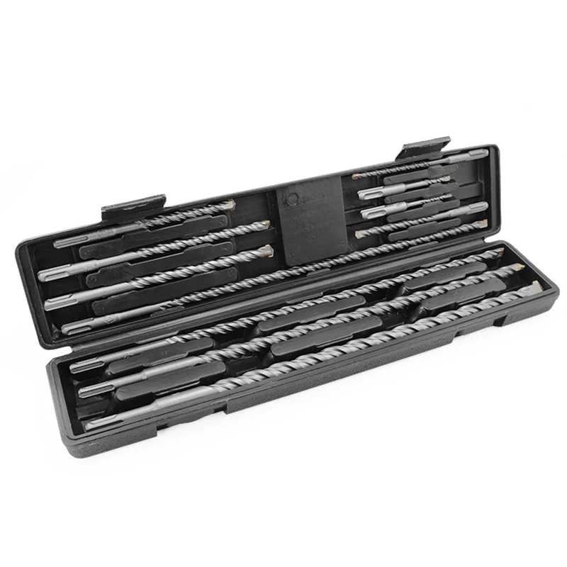 

11PCS/Set Tungsten Carbide Tip Hammer Drill 5-20mm SDS Plus Masonry Hammer Drill Bits Set with Tool Case