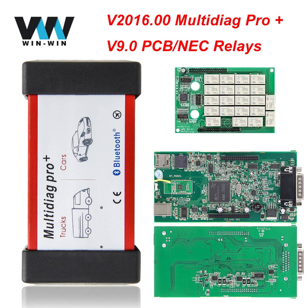 V9.0 PCB реле NEC для BMW OBD2 Bluetooth сканер для автомобиля/грузовика,00 Multidiag Pro+ obd 2 obd2 автомобильный диагностический инструмент авто