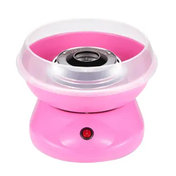 

Children's Household Mini Electric Cotton Candy Maker Machine DIY Sugar Machine Children Birthday Gifts EU Plug Pink White Color