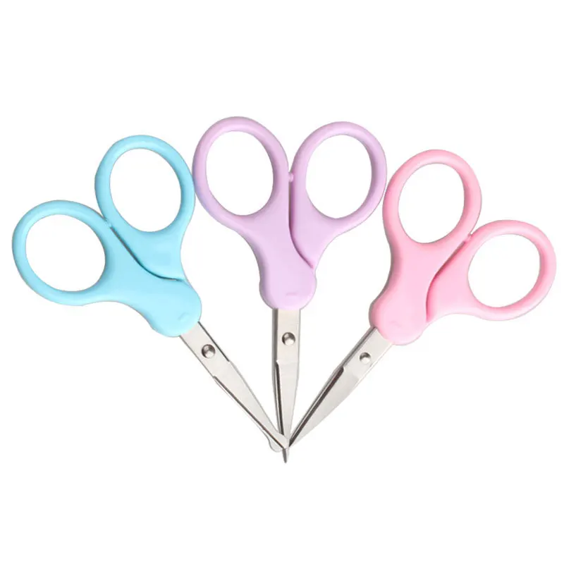 Stainless Steel Eyebrow Scissor Manicure Nail Cuticle Trimmer Nose Hair Remover Sharp Tip Curve Beauty Makeup Tool 3