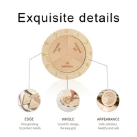 Baby Wooden Cognitive Clock Montessori Early Educational Matching Clock Toys Geometry Digital Puzzles Gadgets For Kids Gifts 2