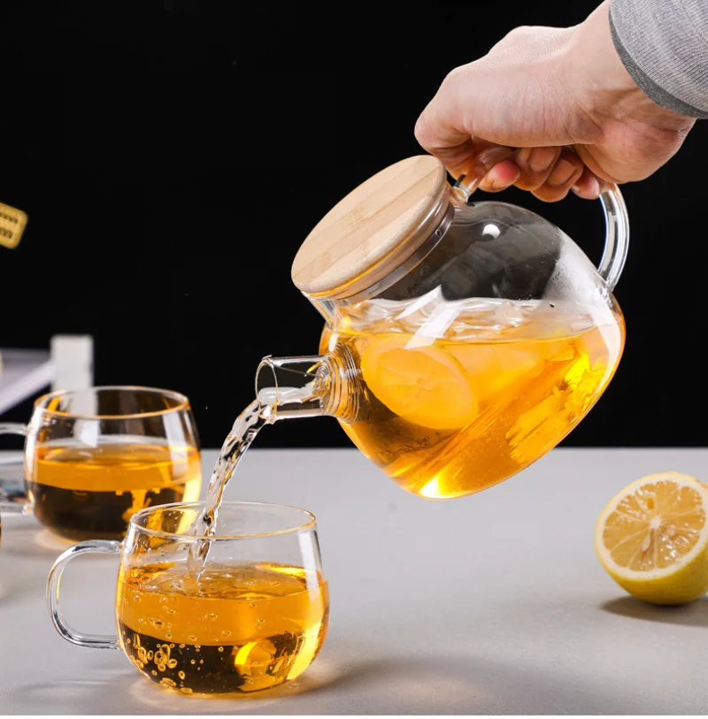 Service à Thé Automatique En Verre Et Résine - Théière Infuseur Style Kungfu, Résistante à La Chaleur, Design Créatif - 6