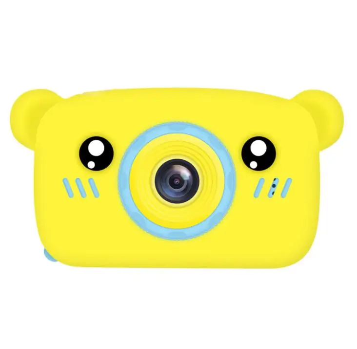 yellow Новая детская камера, игрушки, мини HD Мультяшные камеры, фотографирующие подарки для мальчиков и девочек, игрушки на день рождения для детей - Цвет: yellow