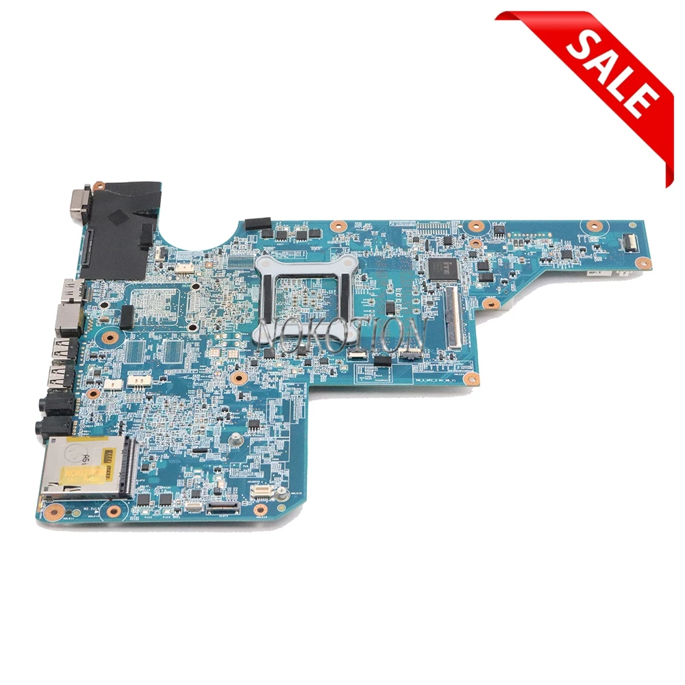 NOKOTION Материнская плата ноутбука для hp G62 CQ62 серии 597674-001 DDR3 Материнская плата cpu