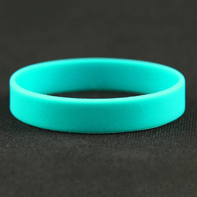 Silicone Wristband Bracelet Sports Casual Bracelet Female Men Pure Color For Simple Women Unisex Bracelet