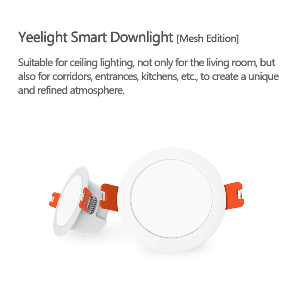 Yeelight светодиодный светильник с Bluetooth сеткой, умная лампа E14/E27, Точечный светильник для домашней работы с приложением Yeelight, голосовое управление