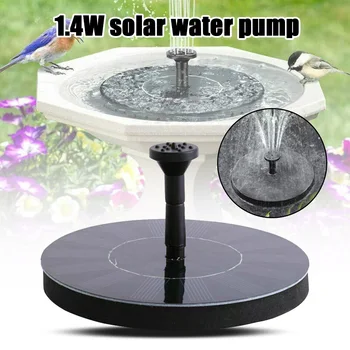 

Birds Bath Fountain Solar Powered Water Pump Floating Outdoor Pond Garden Patio Pool L5