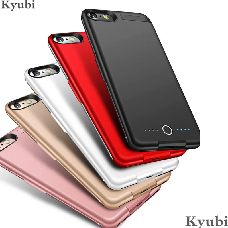 5000 мАч Держатель подставка зарядное устройство чехол для iphone 6 6s 7 8 внешний портативный беспроводной зарядный чехол для iphone 6 6s 7 8 роскошный