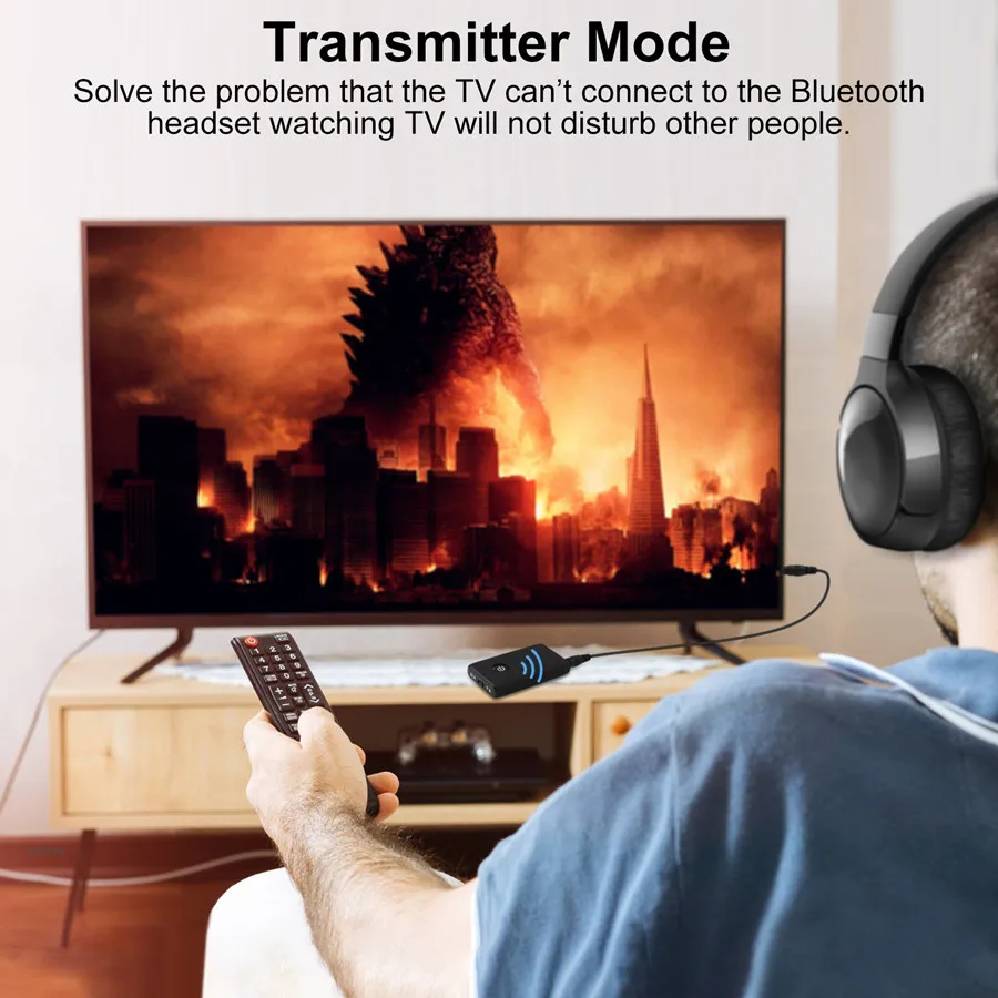Bluetooth 5 0 Audio Receiver Transmitter APTX 3 5mm AUX 3 5 Jack RCA USB Wireless Adapter Dongle For TV PC Car Headphone Speaker