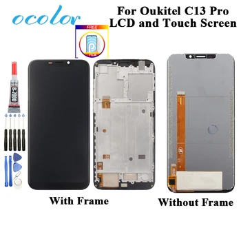 

ocolor For Oukitel C13 Pro LCD Display and Touch Screen Digitizer Assembly With Film + Tools +Glue For Oukitel C13 Pro Phone