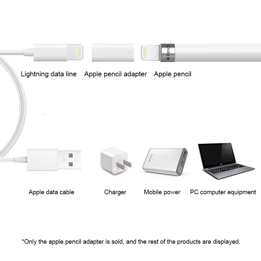 Разъем зарядного адаптера для Apple Pencil женский для домашнего офиса легкое зарядное устройство аксессуары для iPad планшета стилус