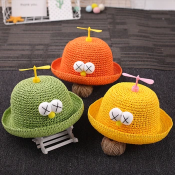 

Baby summer hat cute straw sun hat children sun hat tide