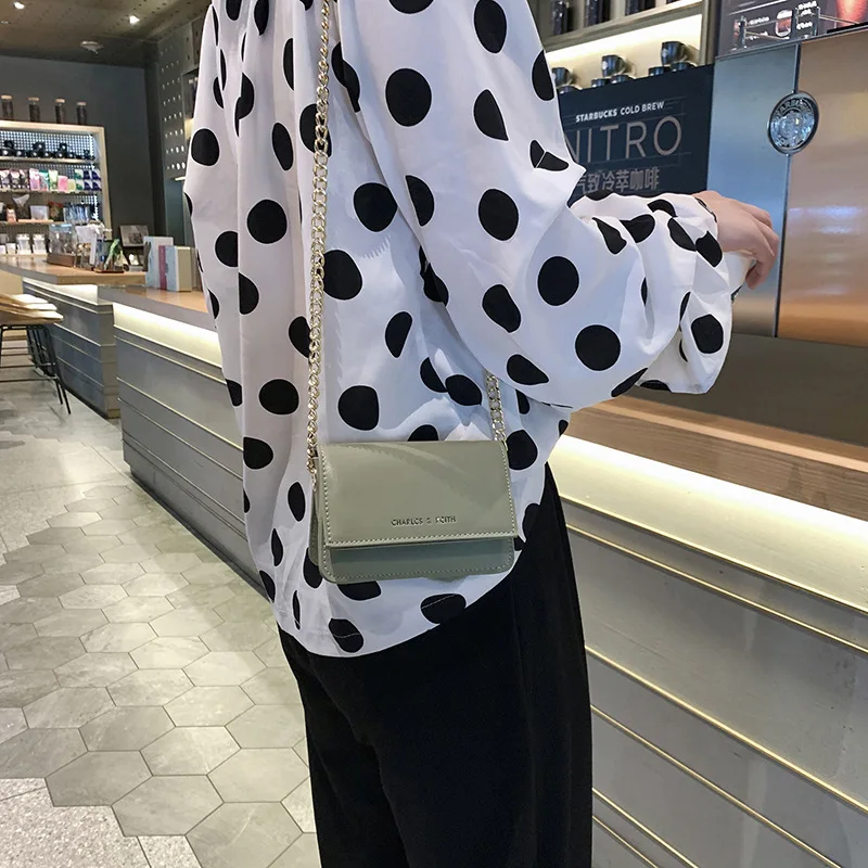

INS Candy-Colored Mini Bag 2019 New Style Versatile Shoulder Chain Square Sling Bag Fashion Shoulder Bag WOMEN'S Bag Fashion