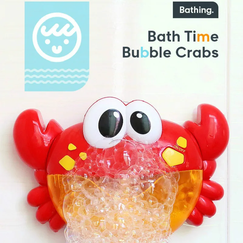 Baby Shower Bath игрушка устройство для мыльных пузырей крабы с музыкой забавная игрушка для купания Когнитивная плавающая игрушка для детей мальчиков и девочек
